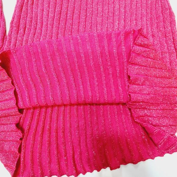 MORE TO COME Meira Mini Dress in Pink Metallic Medium - Picture 3 of 11